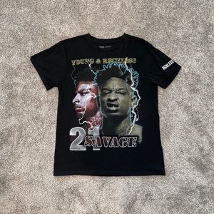 21 savage young and reckless tee